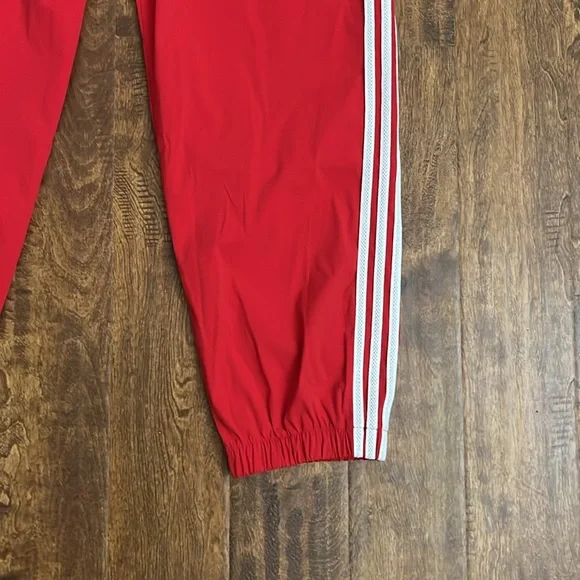 adidas Red Sweatpants with White Stripes - Picture 7 of 16